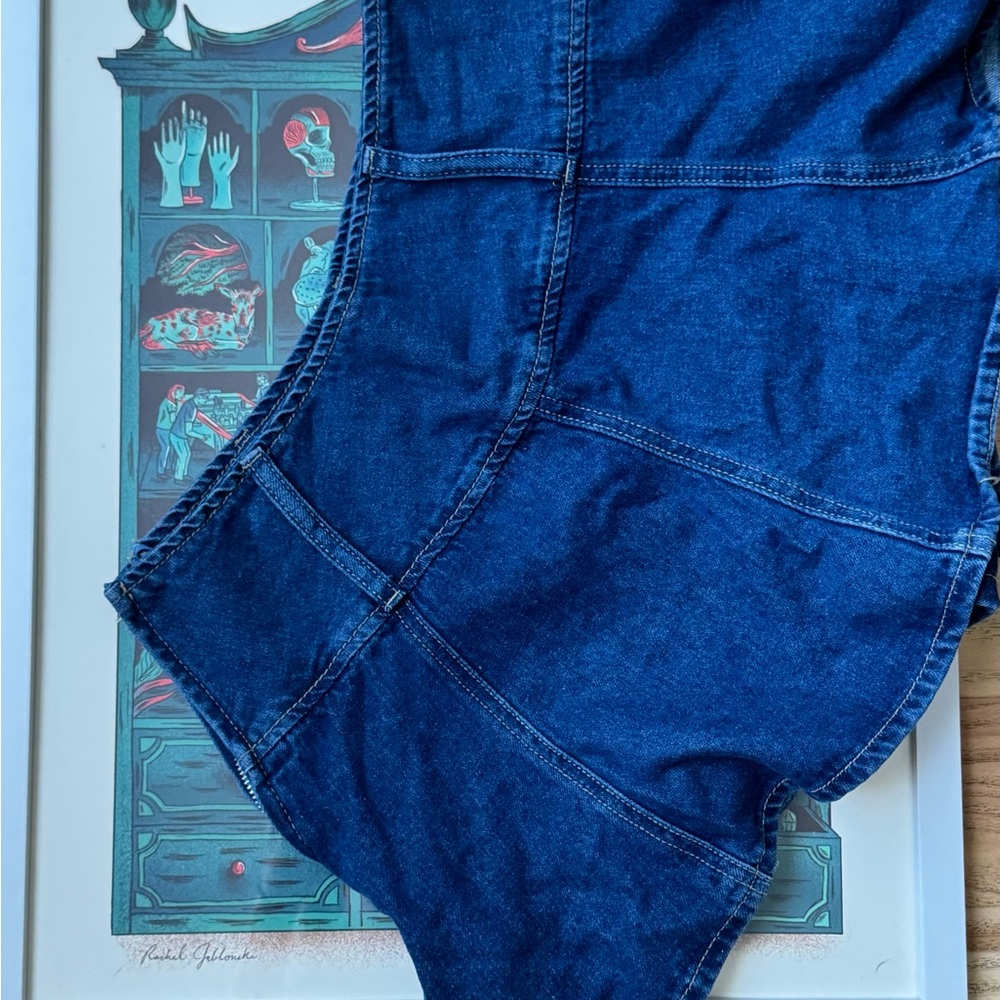 Stylish Blue Denim Skort